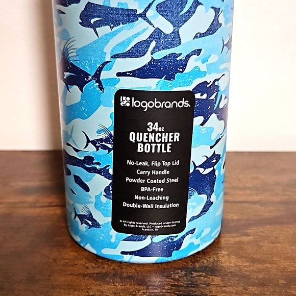 LogoBrands 34oz Quencher Water Bottle - Picture 2 of 7